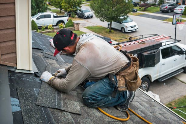 Professional Roofing technician working in Lairdsville, PA